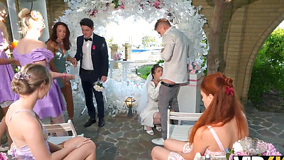 VIP4K. A real wedding anal fuck, Bride was nailed by a toastmaster. Hot sex with Jane White