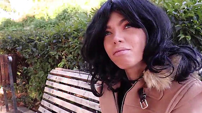 PutaLocura - The sexy Spanish chick Dayana young woman accepts Torbe's challenge and swallows his cum in a caught