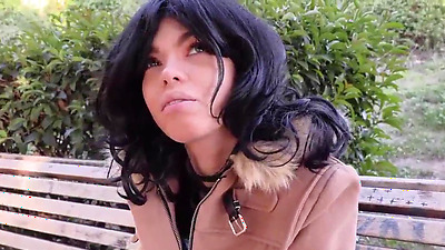 PutaLocura - The sexy Spanish chick Dayana young woman accepts Torbe's challenge and swallows his cum in a caught