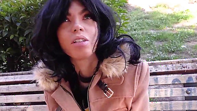 PutaLocura - The sexy Spanish chick Dayana young woman accepts Torbe's challenge and swallows his cum in a caught