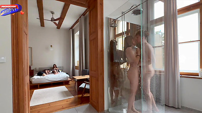 She didn't Mind to Join them! - Amateur Group Fuck