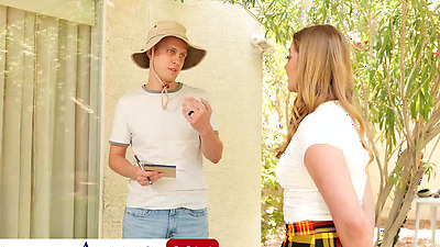 Sexy Blonde Veronica Weston Gets Naughty And Fucks A Married Man - Juliana Grandi