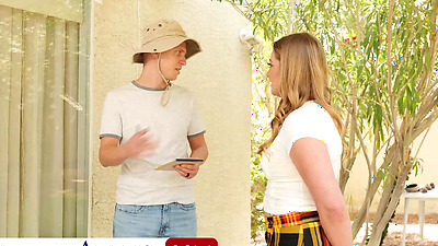 Sexy Blonde Veronica Weston Gets Naughty And Fucks A Married Man - Juliana Grandi