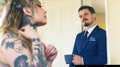 PURE TABOO Cheating Wife Vanessa Vega Brings Her Secret Lover In After Blindfolding Innocent Husband - Robby Echo