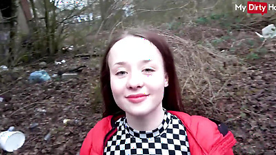 Outdoor fuck with cute busty girl - MyDirtyHobby