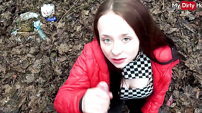 Outdoor fuck with cute busty girl - MyDirtyHobby