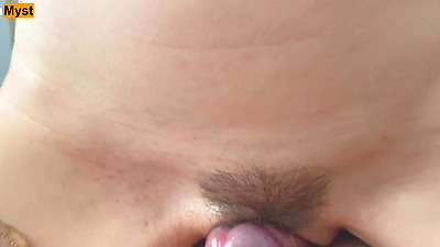 Pussyjob: I'll slide on your dick with my hairy pussy until you cum - EVA MYST