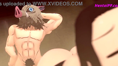 Kimetsu No Yaiba ( HENTAI ) Fuck Nezuko Anal - Uncensored 3D