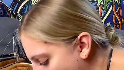 The oral creampie queen?