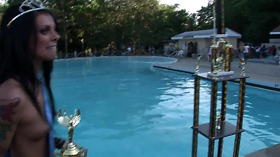 Naked By The Pool - Kayla Paige