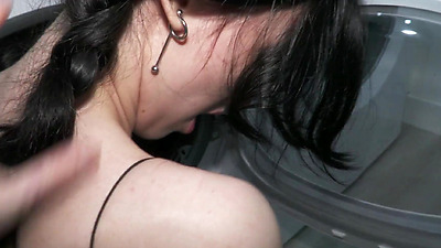 MY STEP-SISTER GOT STUCK IN THE WASHER AND I FUCKED HER TO HELP HER GET OUT - EXLOVERX