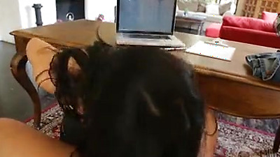 Wife Romi Rain Fucking In The Desk With Her Tattoos