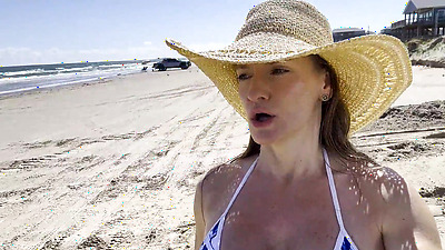 Fit MILF On The Beach In a Bikini