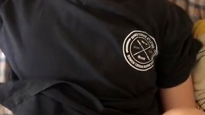 Waking up hot roommate until she cums hard on cock - POV