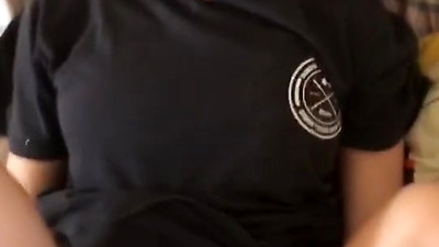 Waking up hot roommate until she cums hard on cock - POV