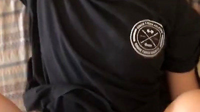 Waking up hot roommate until she cums hard on cock - POV