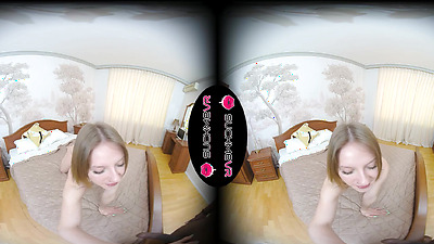 Stella Bliss Plays With Dark Penis In VR
