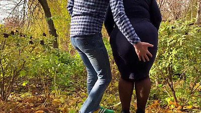 Curvy mother-in-law put on stockings for me