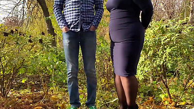 Curvy mother-in-law put on stockings for me