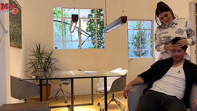 I fuck with my husband's best friend in our kitchen