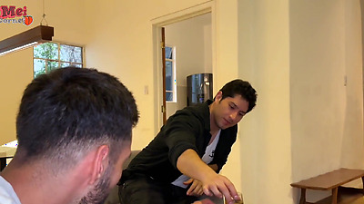 I fuck with my husband's best friend in our kitchen