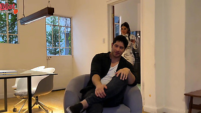 I fuck with my husband's best friend in our kitchen