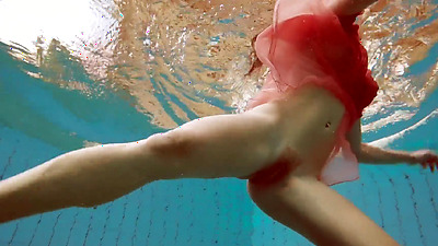 Polish hot shaped Deniska swimming nude