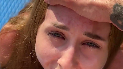 Real meeting at the lake, people saw us cum on our face