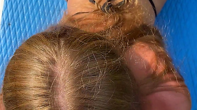 Real meeting at the lake, people saw us cum on our face