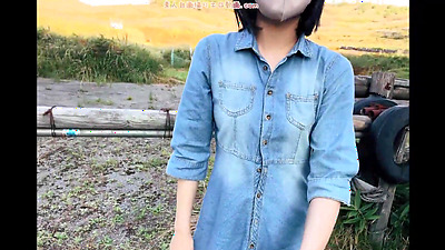 Sexually active Japanese girls exposing her nude body in public and getting excited.