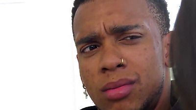 Stepson Watching Stepmom Abby Somers Go on Black Dicks