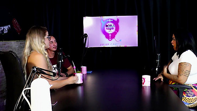 Brunette takes off her clothes, shows her huge booty and breasts after saying she was living under stress - Marcelly Mello (SHEER/RED)