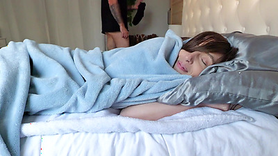 Stepdad accidentally mistakens stepdaughter as wife, leaving her creampied. Fuzzy Blanket.