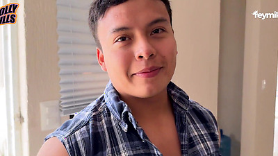 He fixes my TV and my pregnant pussy!