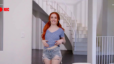 ADULTMOBILE - Red-Haired Girl Madi Collins Sucks Lucas Frost's Like Lollipop Before Taking A Ride On It