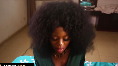 Testing positions with a hot african girl