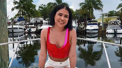 REALITY KINGS - Lucky Jimmy Michaels Gets To Fuck Horny Brunette Ryder Rey's Pussy On A Boat Trip