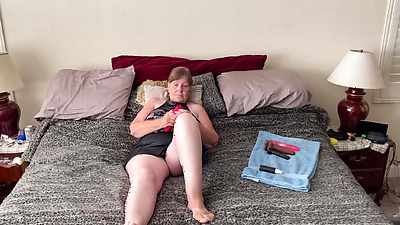 Granny Carmen Angel’s Heavenly Masturbation DP Blacking