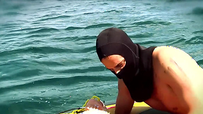 Christine Alexis Gets The Cum Fucked Out Of Her On A Raft In The Ocean