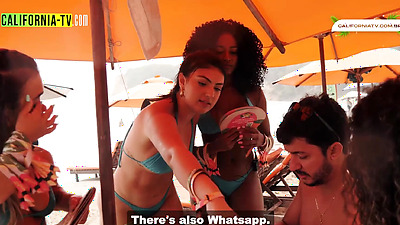 Hot Influencer Kisses Married Tourist On Beach In Brazil!