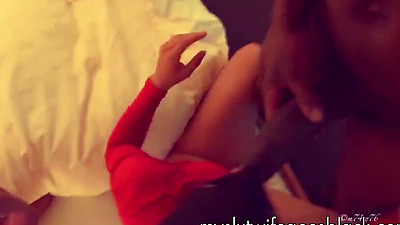 MYSLUTWIFEGOESBLACK Blowing Huge Black Shaft And Hubby