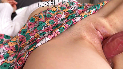 wake up big shaft creampie in pussy cumming closeup milf