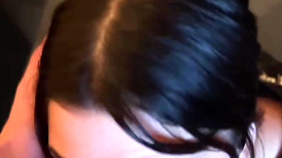 He provoked me playing in thong and had to give a blow job with a lot of saliva