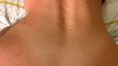 stepson fucks my mouth, my pussy and my booty, it's my first ATM