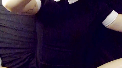 ????BIG ARSE???? Wedneday Addams TEENS Get Mouth Fucked and Doggstyle 3Way