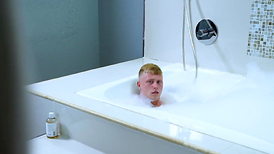 Stepmom & stepson bathroom fuck