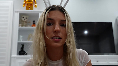 College Teen Babe Gets a HUGE FACIAL After a Halloween Party!!!