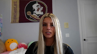 Horny 18 Year Old College Chick Gives Blowjob In her Dorm