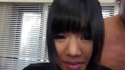 Petite Japanese Teen with big natural Tits First Time Blowbang and Bukkake Facial at uncensored JAV