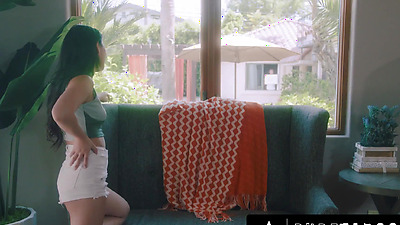 PURE TABOO Petite Pervert Voyeur Lulu Chu Is Caught Masturbating While Peeking At DILF Neighbor